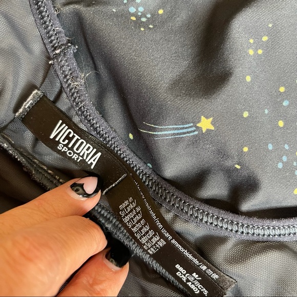 VICTORIAS SECRET (Victoria Sport) the Player racerback sportsbra moon stars M - Picture 5 of 8